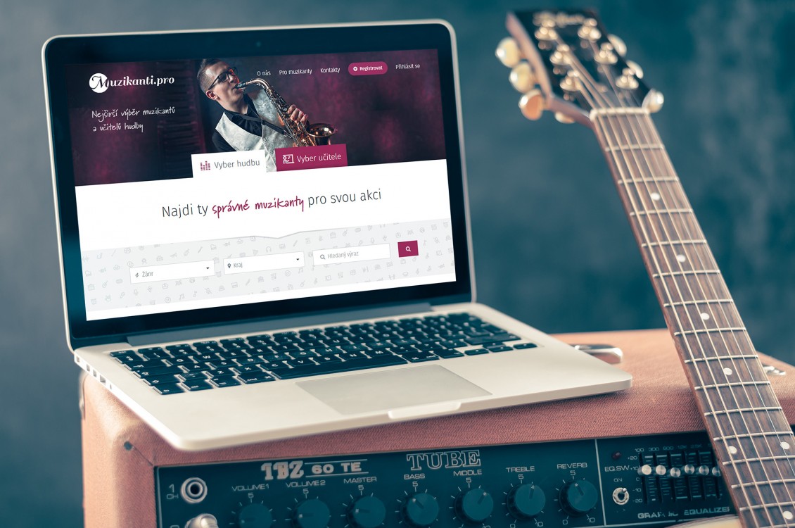 Webové stránky pro Muzikanti.pro