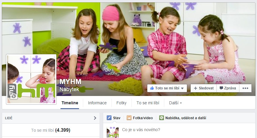 Správa facebookového profilu myHM.cz