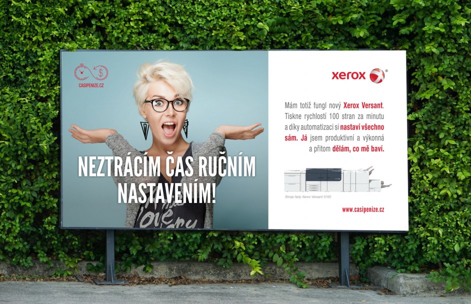 Reklamní kampaň pro Xerox billboard  - chytré tiskárny