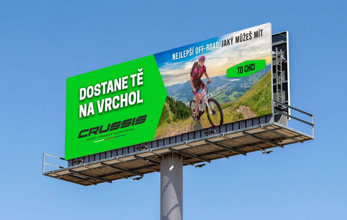 Reklamní kampaň pro Crussis elektrokola