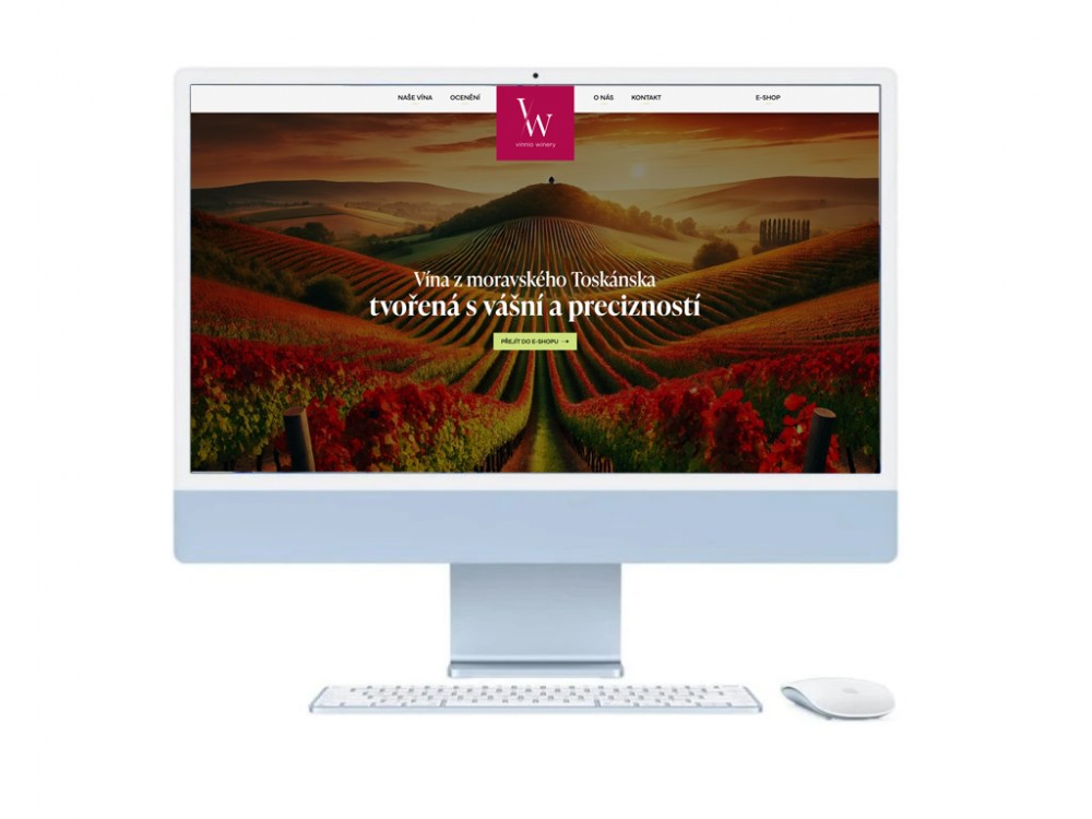 Nový web pro rodinné vinařství Vinnio Winery