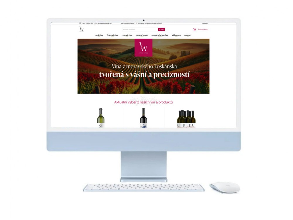 E-shop pro rodinné vinařství