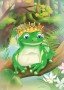 Kouzelná žába – ilustrace pro knihu Kocour Karlíček