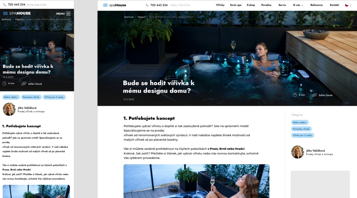 Spahouse - redesign