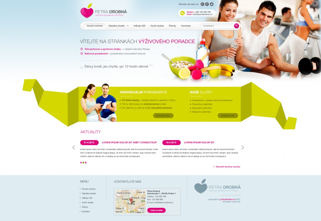 Webdesign webu Petradrobna.cz