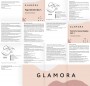 Glamora - design druhé strany uživatelské příručky navazuje na CI produktové řady značky