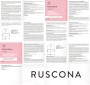Ruscona - design druhé strany uživatelské příručky UV/LED lampy na nehty navazující na CI značky