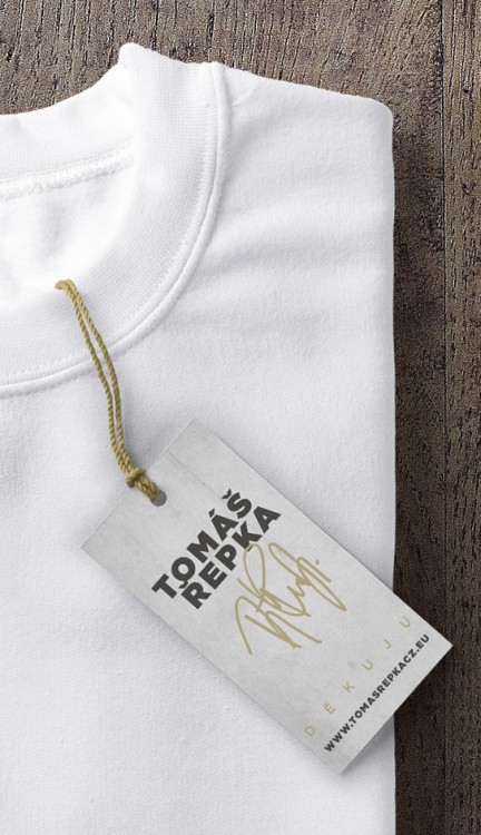 Tomáš Řepka, Děkuju - visačka k design merch triček