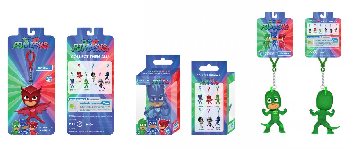 PJ Masks - designy produktů a kompletní obalový design