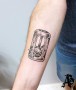 Ježek v kleci na předloktí | tetování na míru