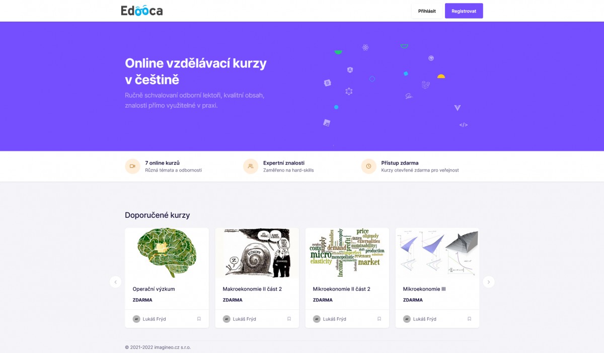 Online vzdělávací platforma Edooca.cz