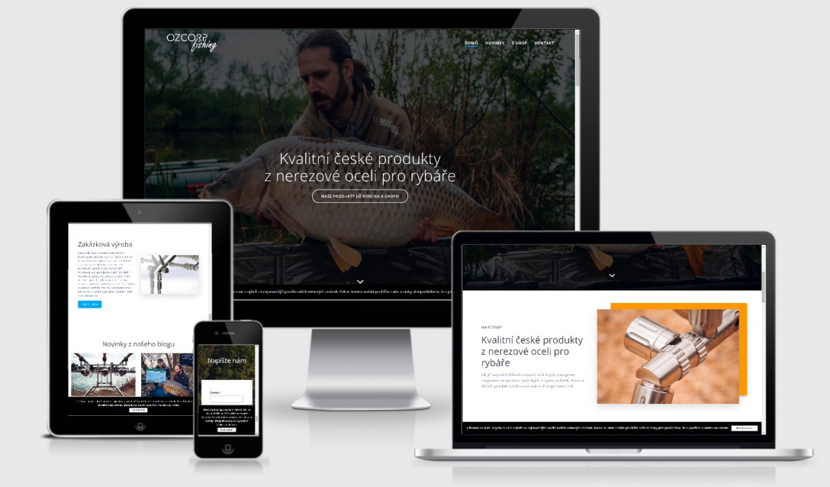 Webové stránky Ozcorp Fishing