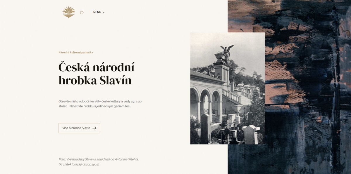Tvorba webu Slavín.cz