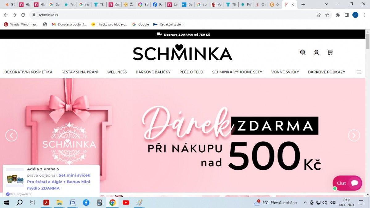 Schminka | texty/copywriting