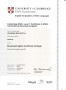 Certifikát University of Cambridge BEC  (náhled aktuálně zobrazené položky)