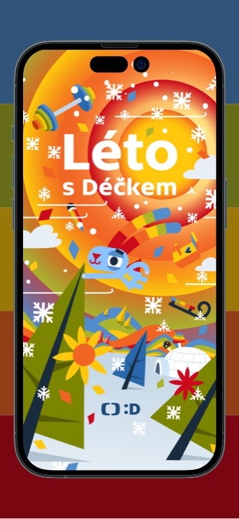 Léto s Déčkem | Android a iOS aplikace | Splash screen