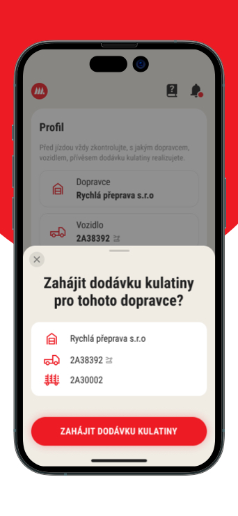 Pila Javořice | Mobilní aplikace | Zahájení dodávky