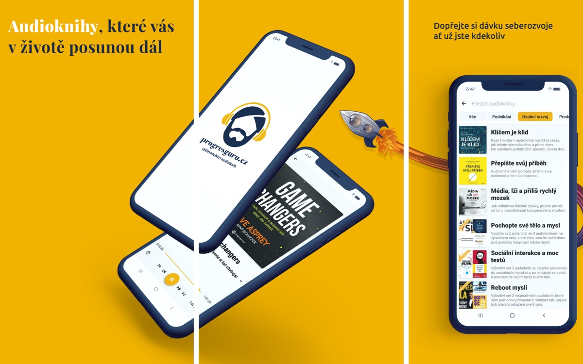 Progresguru | Prodej a poslech audioknih | Mobilní a webová aplikace