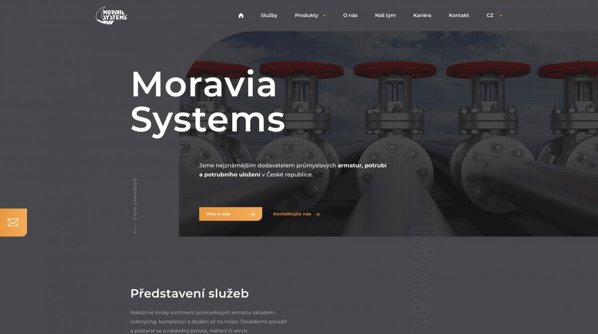 Náhled webu Moravia Systems