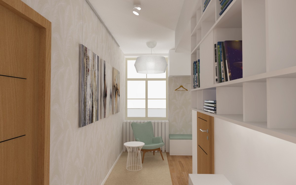 Vstupní prostor bytu | návrh rezidenčního interiéru