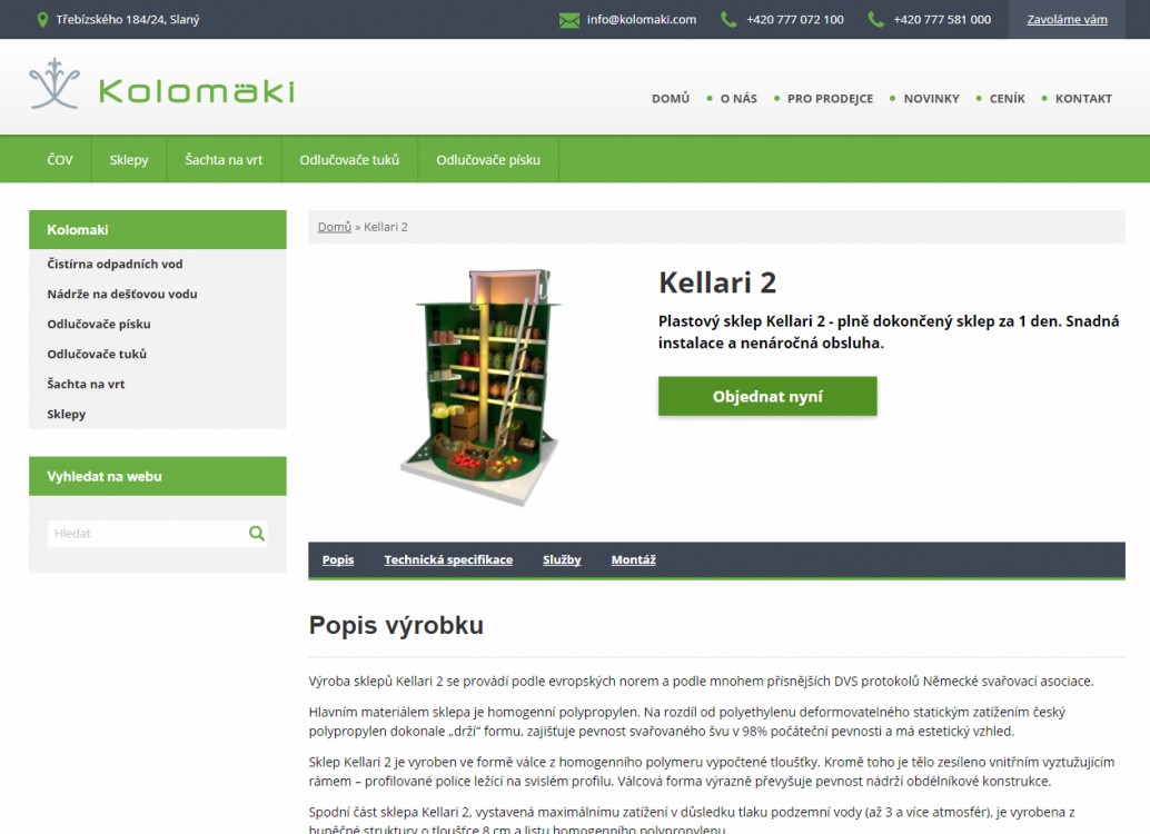 Kolomaki - detail produktu