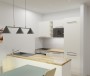 Bílá kuchyň | vizualizace bytovky