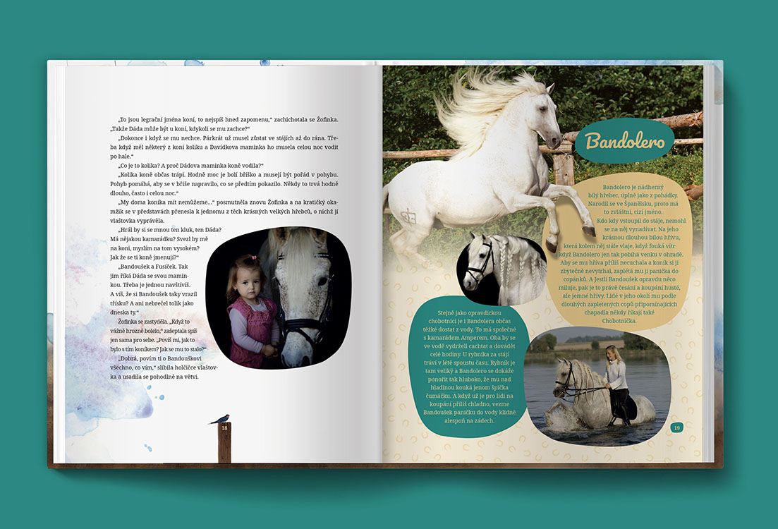Kniha příběhy statečných koní pro statečné děti
