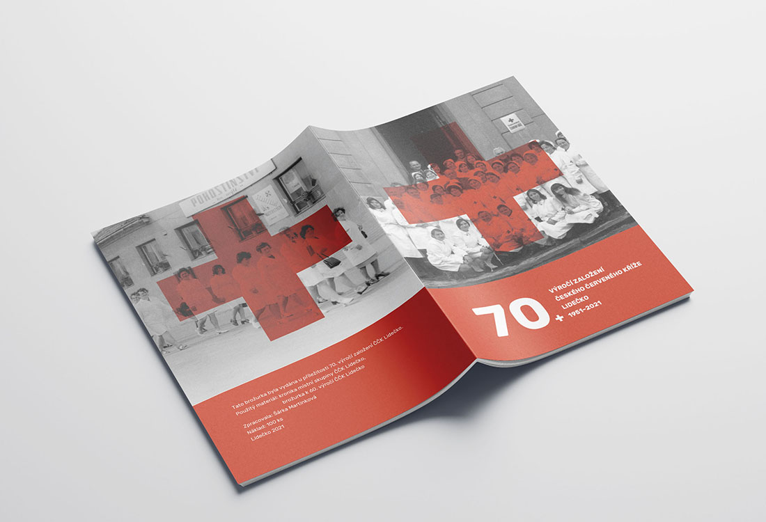 Grafika, sazba a produkce | brožura pro Červený kříž