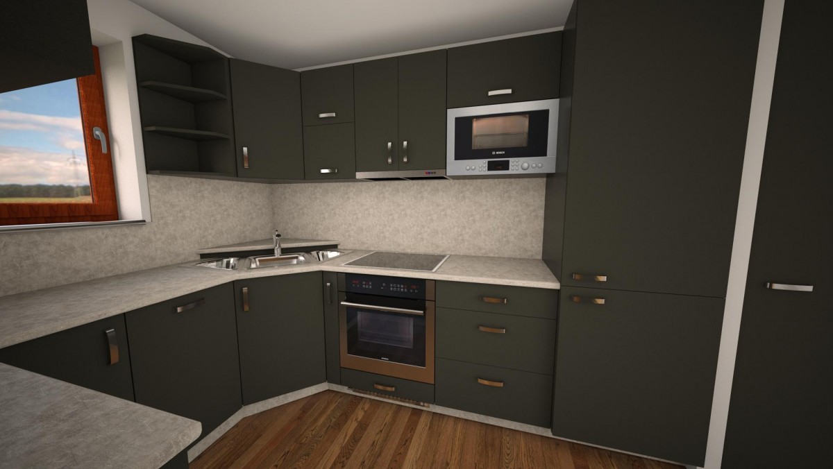 3D vizualizace kuchyně