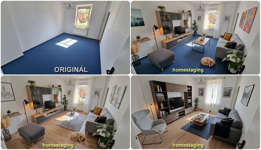 Virtuální home staging - obývací pokoj