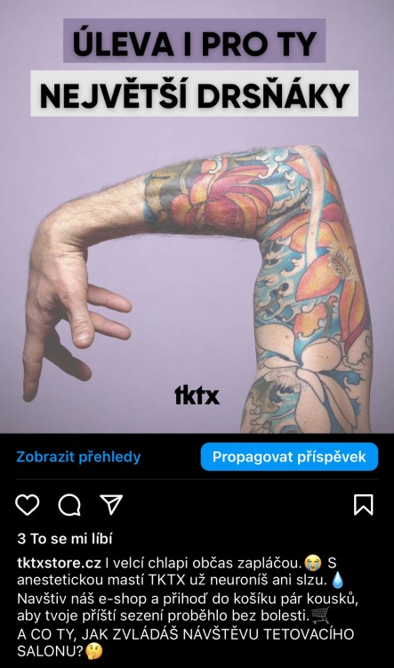 Tktxstore.cz | post na Instagram