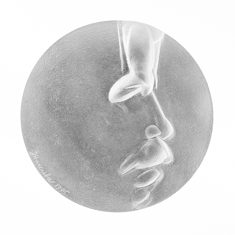 Stříbrná mince Václav Havel | produktová fotografie