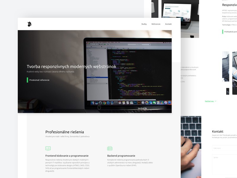 Dev Portfolio | design webových stránek