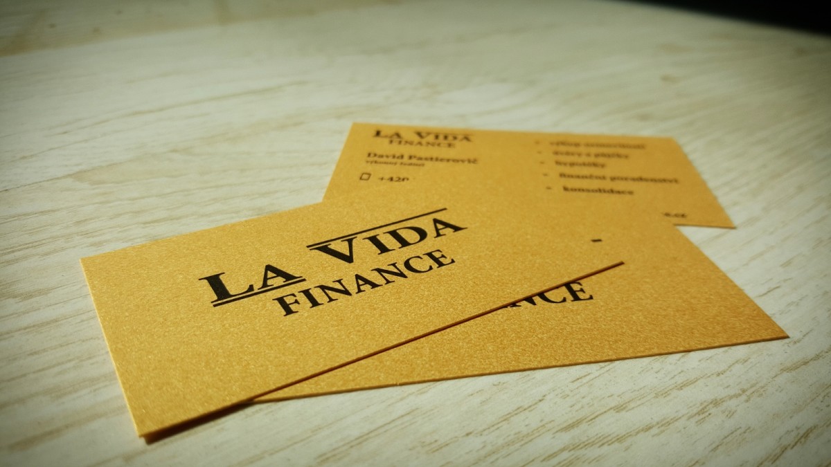 Grafický návrh vizitky | La Vida finance