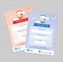Kartičky pro novorozence - Vizuální identita porodnice FNO