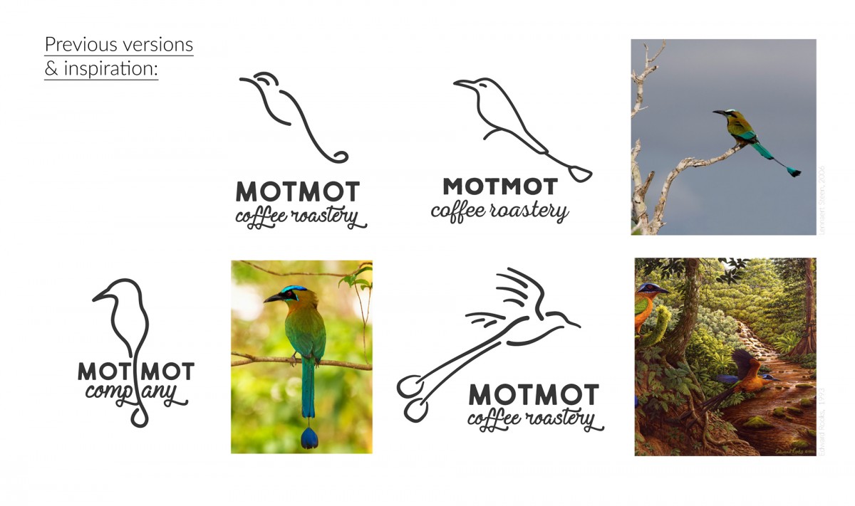 Logo a firemní identita, proces tvorby | pražírna kávy MOTMOT