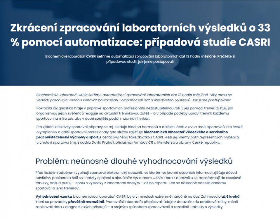 Případová studie společnosti DataFriends