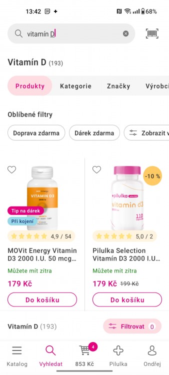 Vyhledávání | Pilulka.cz