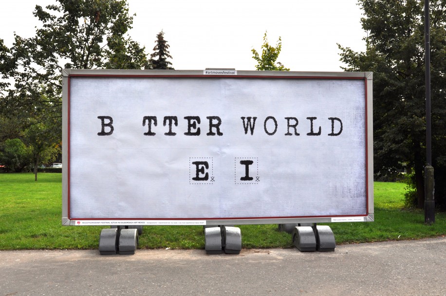 Oceněný billboard z mezinárodní soutěže Art Moves Festival