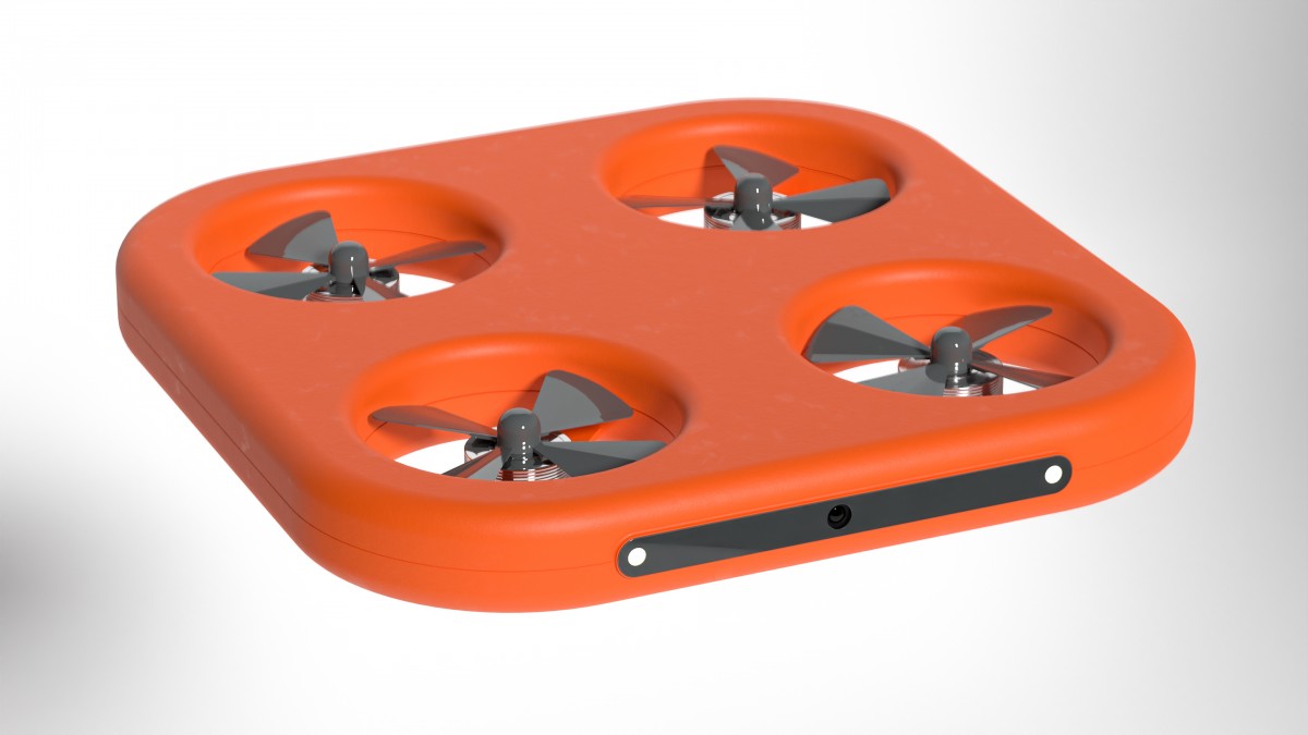 3D model kvadrokoptéry - dronu s kamerou
