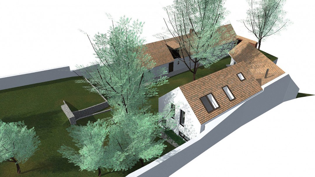 Dům se zahradou | návrh/rekonstrukce hospodářské usedlosti – Ledčice