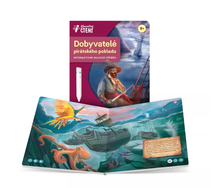 Ilustrace - Kniha Dobyvatelé Pirátského pokladu - Albi