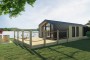 Vizualizace tinyhouse u rybníku