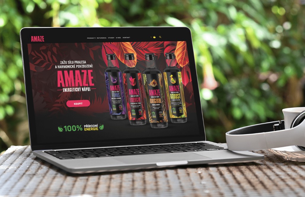 Amaze – grafický návrh webu