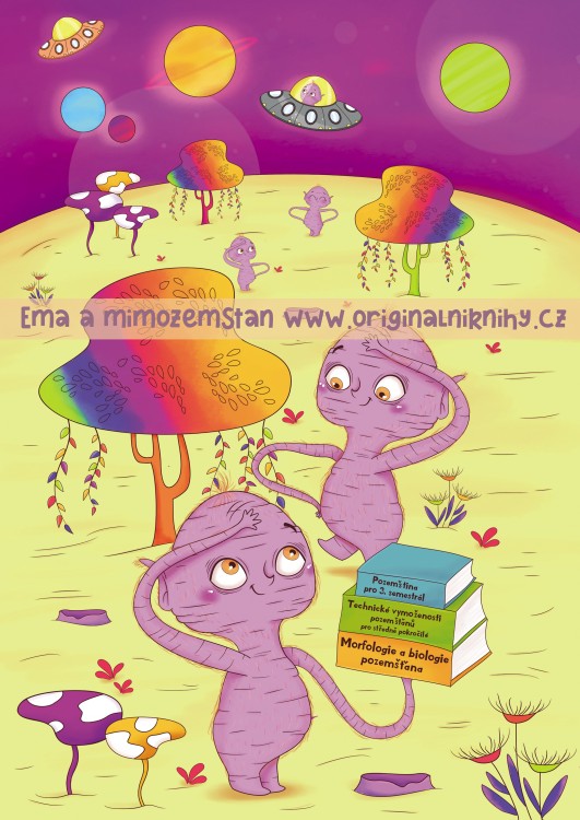 Ilustrace z knihy Ema a mimozemšťan