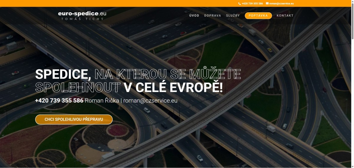 Web euro-spedice Tomáš Tichý