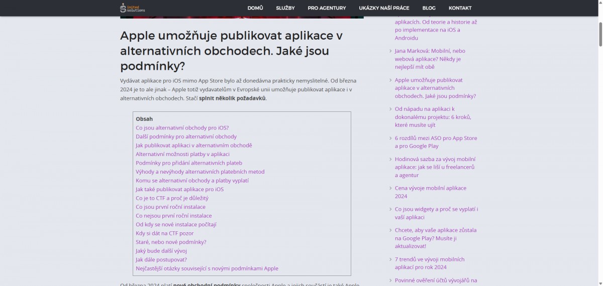 Článek Apple umožňuje publikovat aplikace v alternativních obchodech