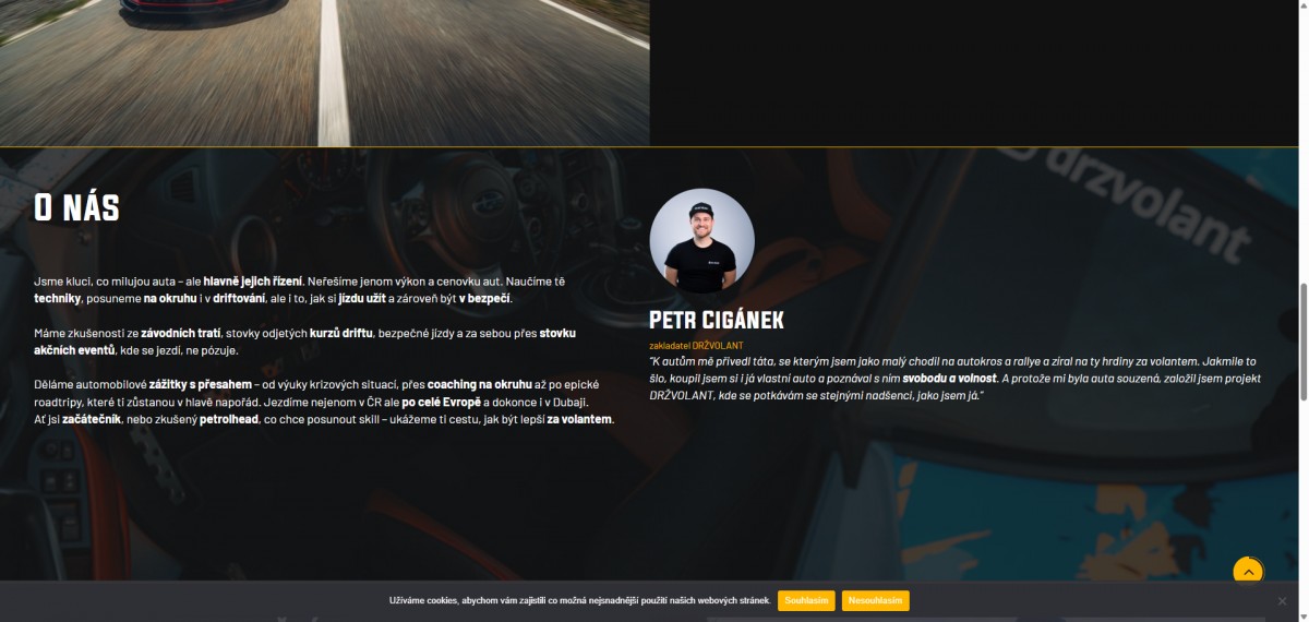 Web Drž volant
