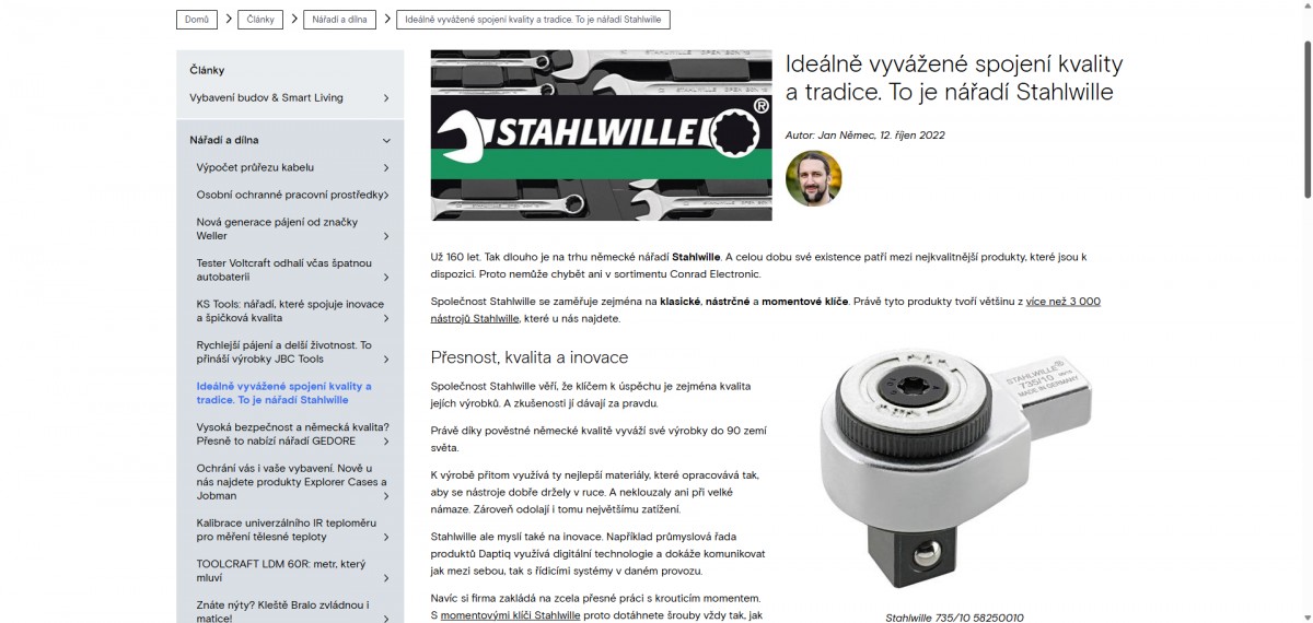 Článek Ideálně vyvážené spojení kvality a tradice