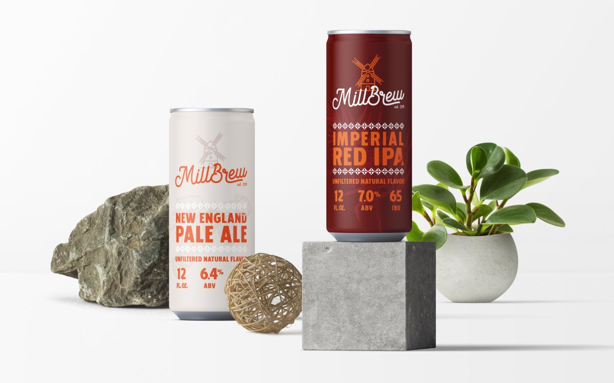 MillBrew - návrh designu craft beer plechovek